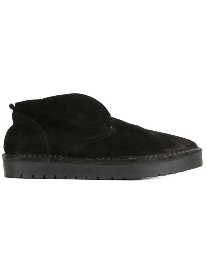 Marsèll Laceless Rubber Sole Loafers, Women's, Size: 39, Black, Suede/leather/rubber
