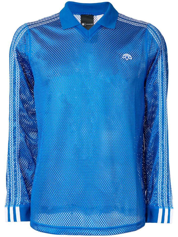 Adidas Originals By Alexander Wang Long Sleeve Polo - Blue
