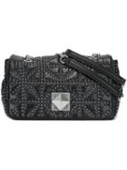 Sonia Rykiel Quilted Shoulder Bag, Women's, Black, Polyester/leather