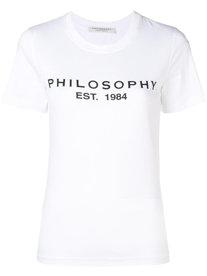 Philosophy Di Lorenzo Serafini Printed Logo T-shirt - White
