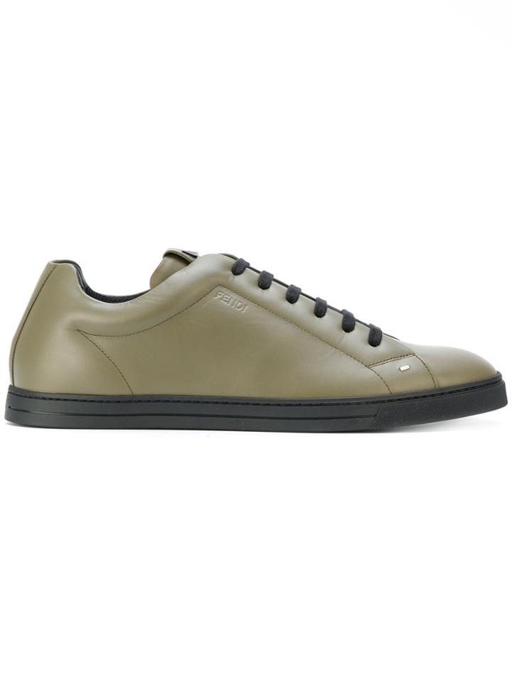 Fendi Lace-up Sneakers - Green
