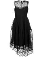 Simone Rocha Lace Asymmetric Dress - Black