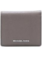 Michael Michael Kors Snap Wallet, Women's, Grey, Leather