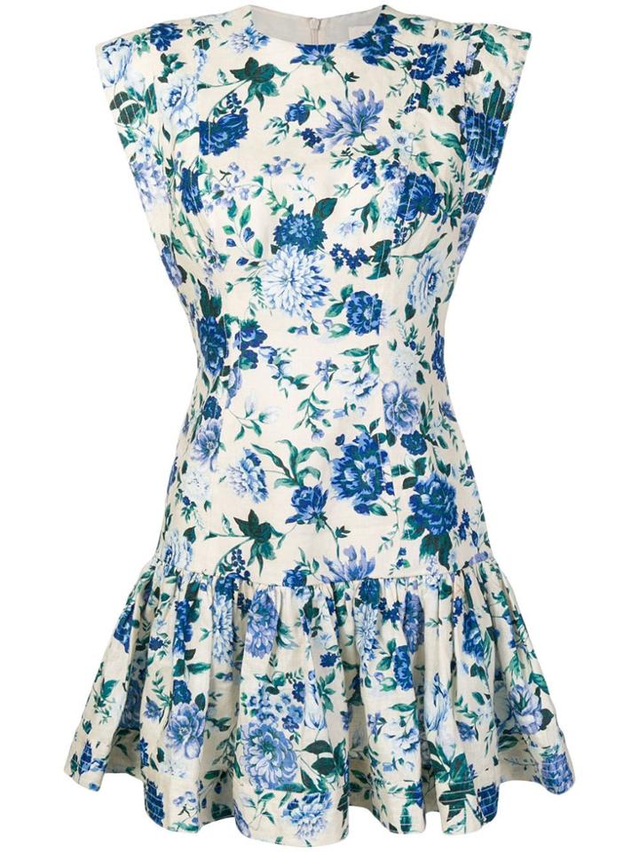 Zimmermann Floral Dress - White