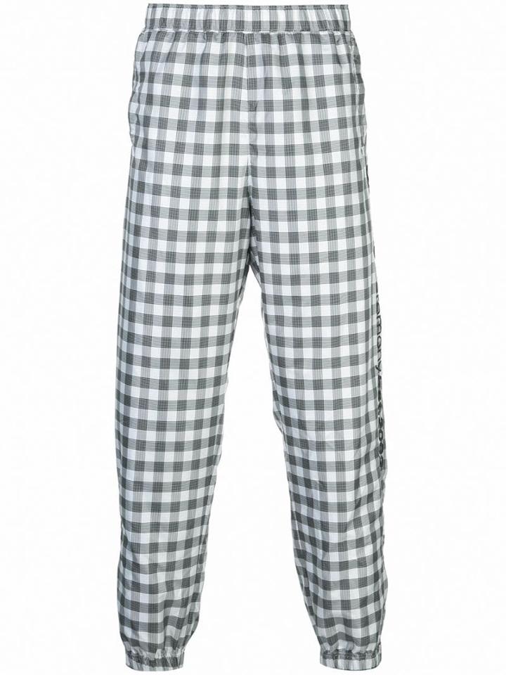 Opening Ceremony Gingham Check Track Pants - Black