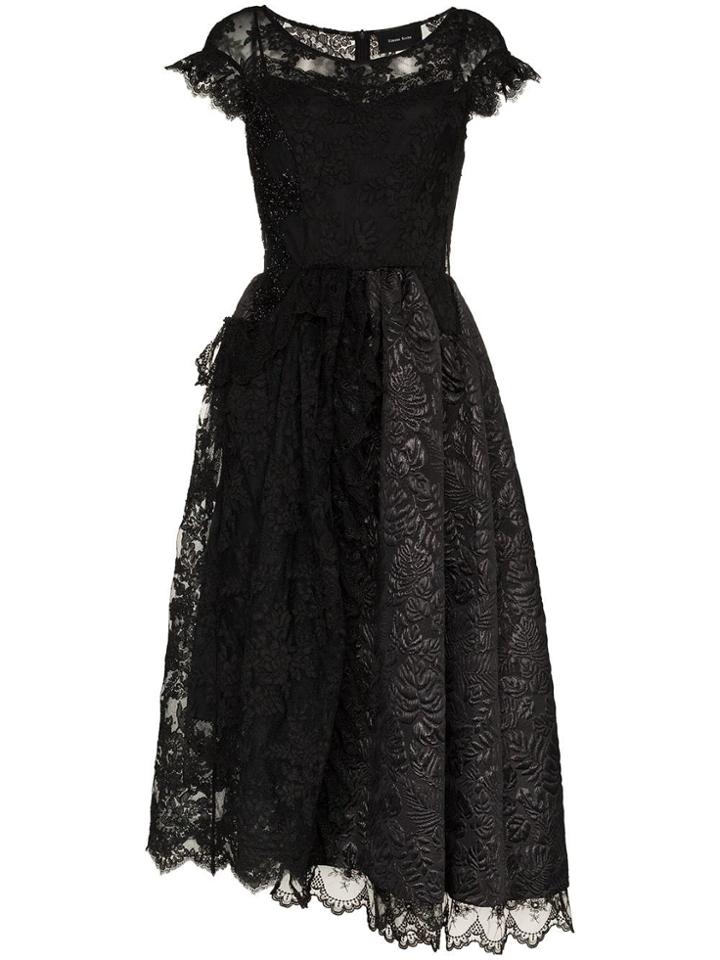 Simone Rocha Srocha Drs Slvls Ptchwrk - Black