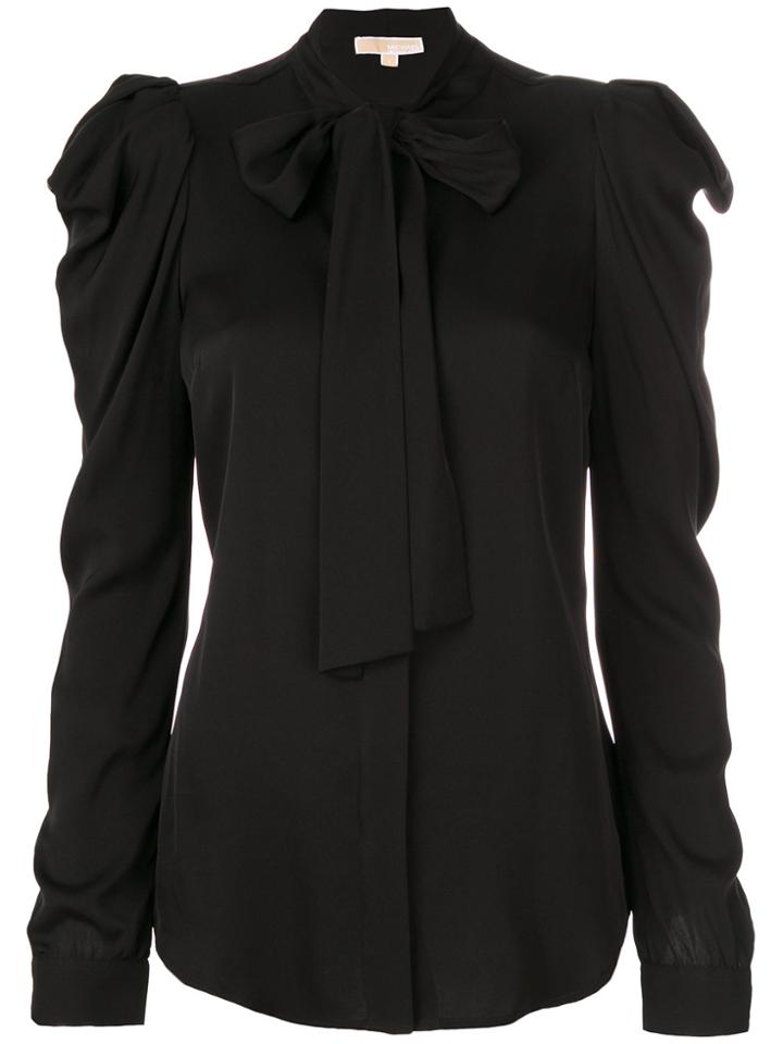 Michael Michael Kors Bow Collar Blouse - Black