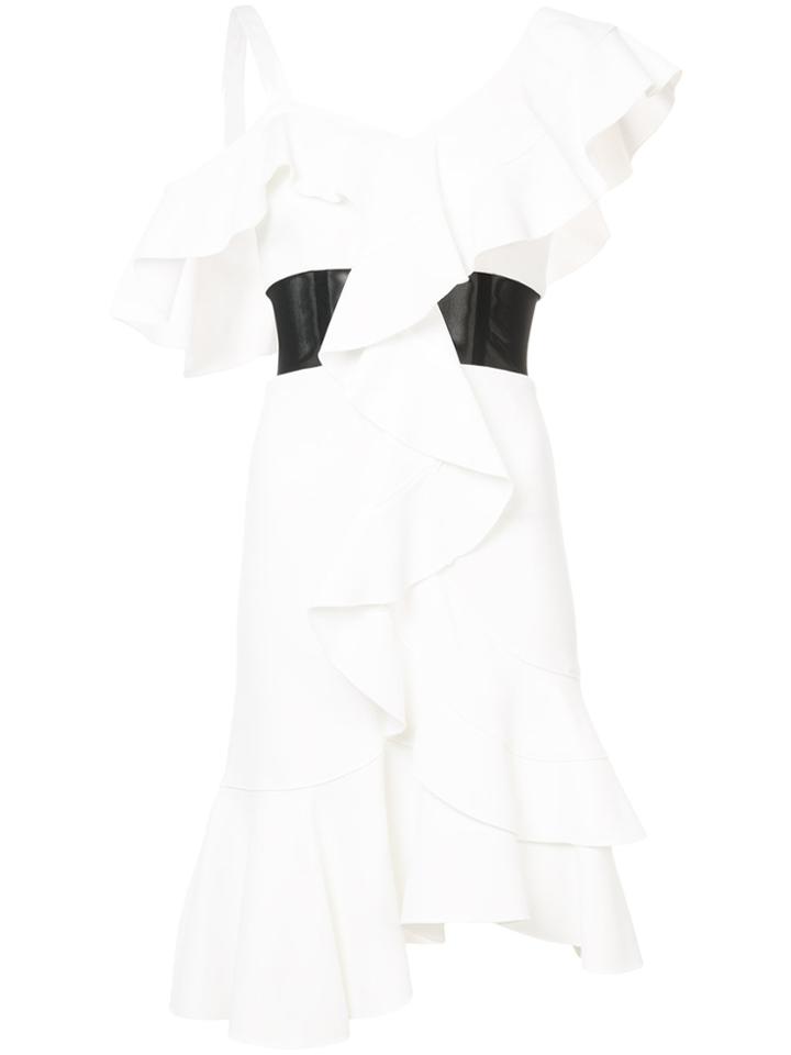 Proenza Schouler Ruffle-trim Dress - White