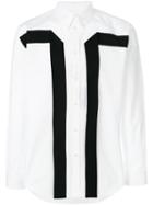 Givenchy - Contrast Panel Shirt - Men - Cotton - 41, White, Cotton