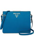 Prada Prada Light Frame Leather Bag - Blue