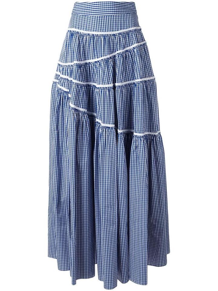 Jourden Asymmetric Skirt, Women's, Size: 36, Blue, Cotton