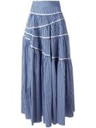 Jourden Asymmetric Skirt, Women's, Size: 36, Blue, Cotton