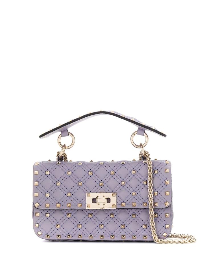 Valentino Valentino Garavani Rockstud Quilted Mini Bag - Purple