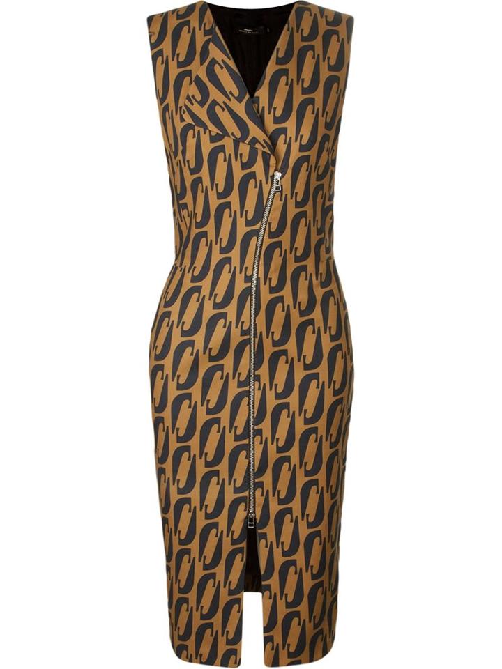 Andrea Marques Sleeveless Printed Midi Dress