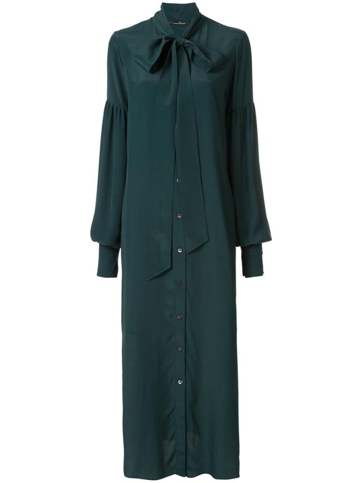 Rokh Maxi Shirt Dress - Green