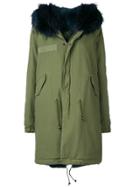 Mr & Mrs Italy Contrast Collar Coat - Green