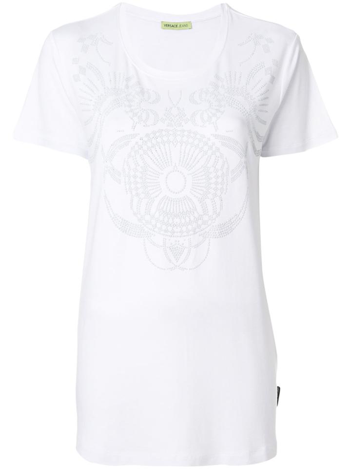 Versace Jeans Embellished T-shirt - White