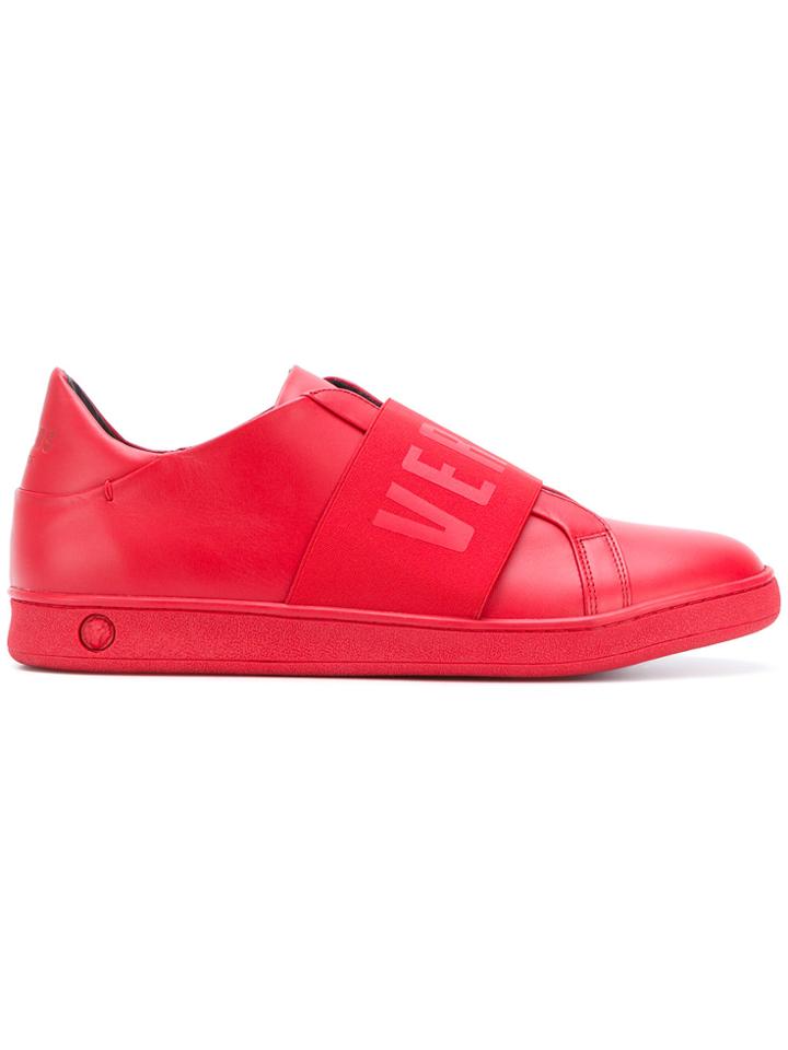 Versus Front Logo Printed Sneakers F - Red