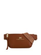 Elisabetta Franchi Logo Plaque Belt Bag - Brown