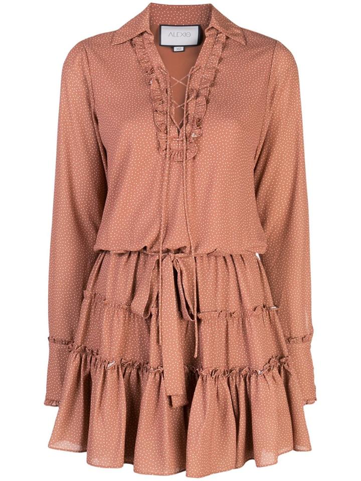 Alexis Rozalyn Polka Dot Dress - Brown