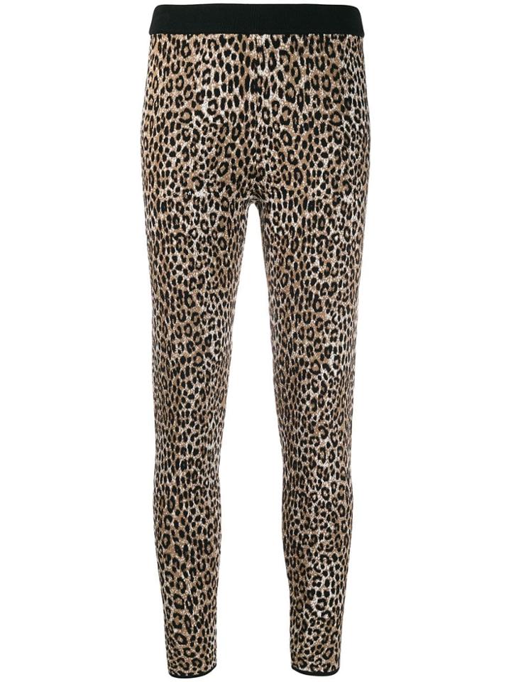 Michael Michael Kors Leopard Print Leggings - Neutrals