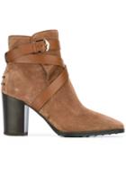 Tod's Criss Cross Strap Boots