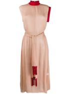 Atu Body Couture Colour-block Midi Dress - Brown