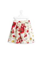 Dolce & Gabbana Kids Poppy And Daisy Print Skirt, Toddler Girl's, Size: 2 Yrs, Red