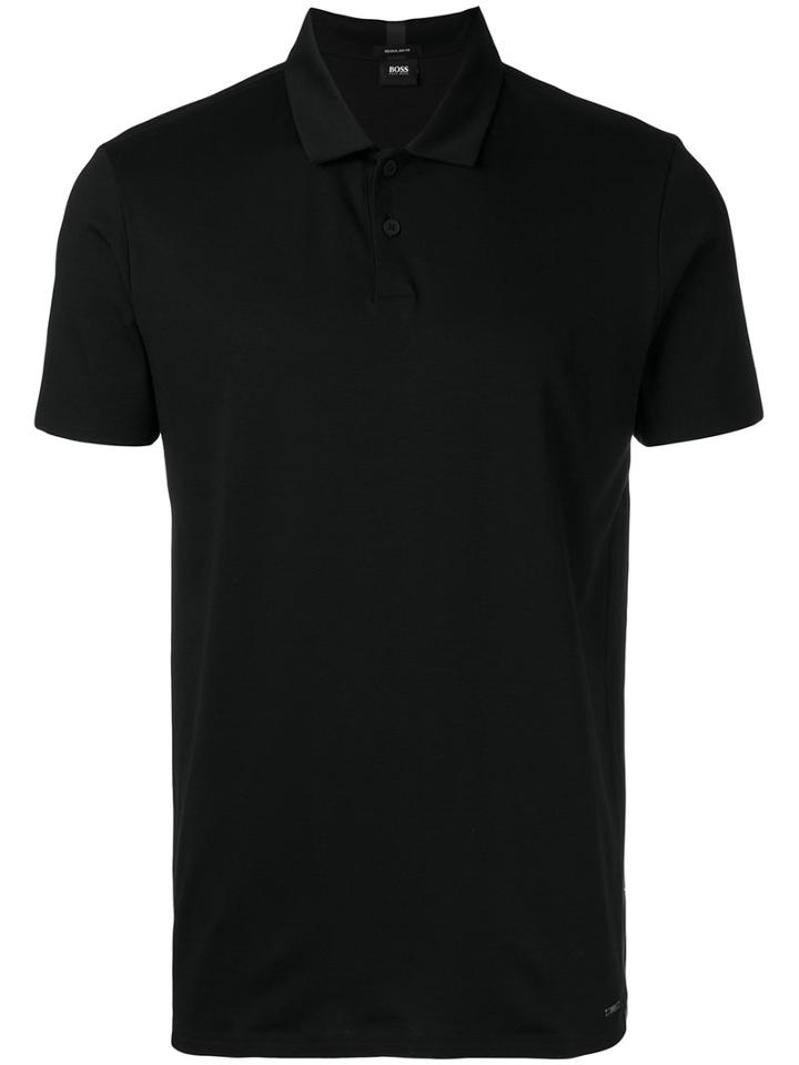 Boss Hugo Boss Plain Polo Shirt, Men's, Size: Xl, Black, Cotton