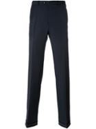 Brioni Tailored Trousers, Men's, Size: 54, Black, Virgin Wool