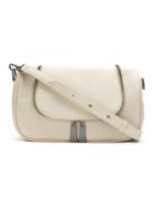 Mara Mac Leather Shoulder Bag - White