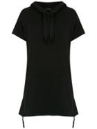 Andrea Bogosian Hooded Printed Dress - Black