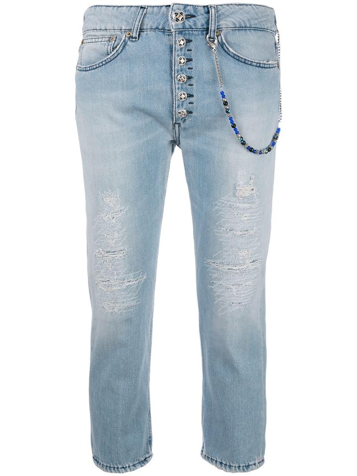Dondup Cropped Jeans, Women's, Size: 25, Blue, Cotton