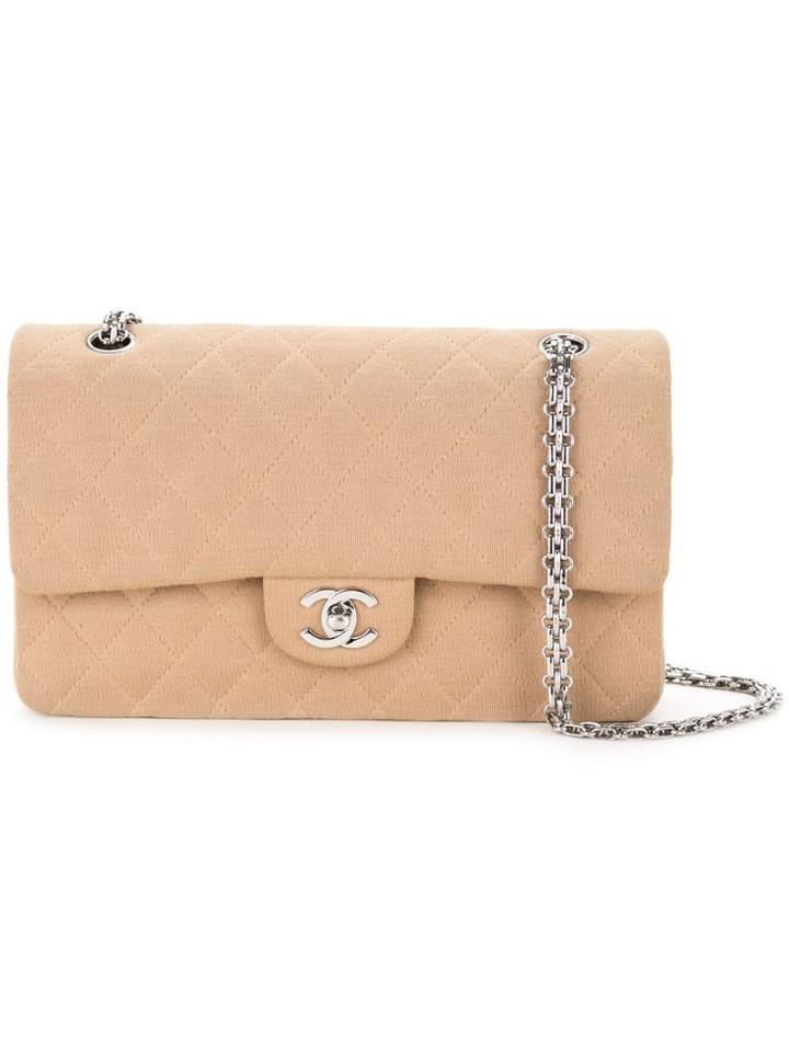 Chanel Pre-owned Quilted Double Flap Shoulder Bag - Brown