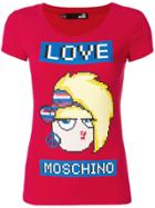 Love Moschino Graphic Print T-shirt - Red
