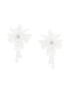 Oscar De La Renta Flower Field Earrings - White