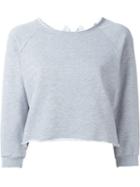 Gaelle Bonheur Cropped Sweatshirt, Women's, Size: 1, Grey, Cotton