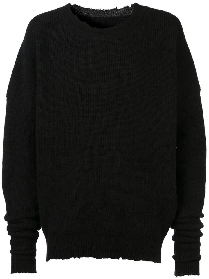 Unravel Project Cashmere Jumper - Black