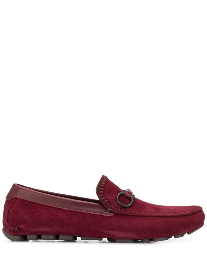 Salvatore Ferragamo Antigua Driving Loafers - Red