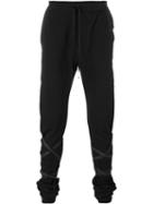 Unravel Project Strap Detail Track Pants, Men's, Size: Large, Black, Cotton