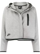 Nike Tech Fleece Cropped Hooded Jacket - Grey