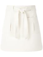 Egrey Lace Up Skirt - White
