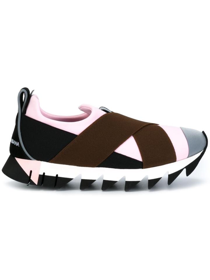 Dolce & Gabbana 'ibiza' Slip-on Sneakers - Black