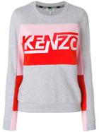 Kenzo Logo Embroidered Sweatshirt - Grey