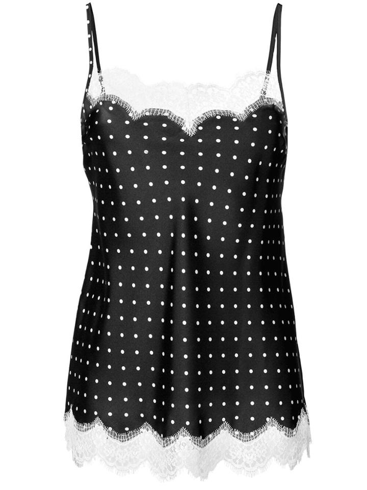 Ermanno Ermanno Polka Dot Cami - Black