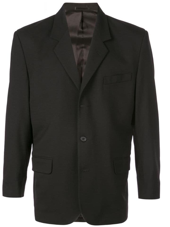 Second/layer Boxy Suit Jacket - Black