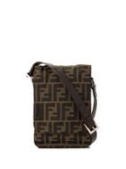 Fendi Pre-owned Zucca Cross Body Bag - Brown
