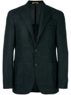 Canali 'key' Blazer, Men's, Size: 50, Green, Polyamide/cupro/wool
