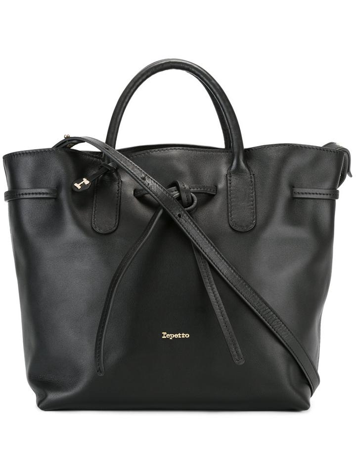 Repetto Trapeze Tote, Women's, Black, Leather