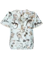 Red Valentino Printed Blouse - Blue